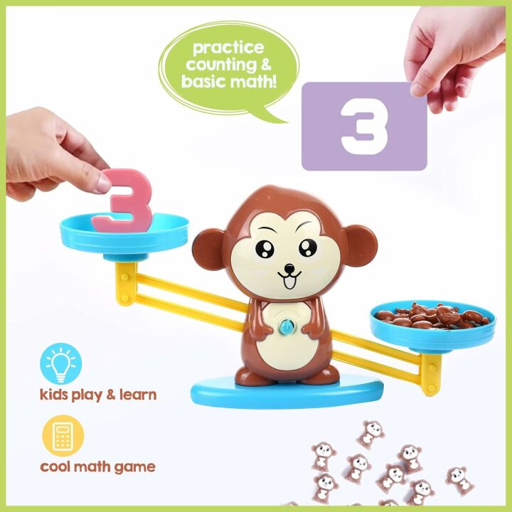 Monkey Balance Math Game for Kids - Fun Learning Toy