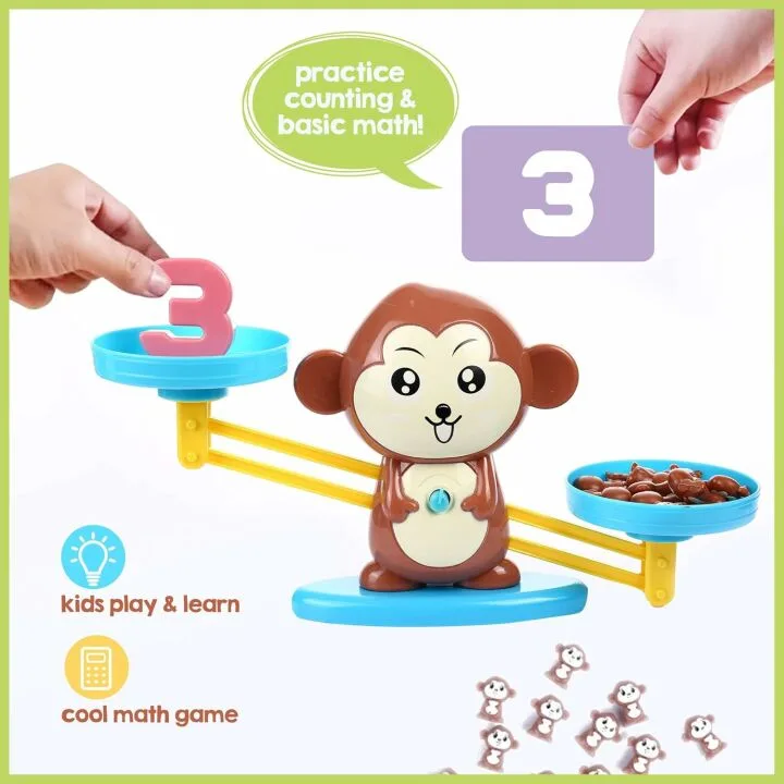 Monkey Balance Math Game for Kids - Fun Learning Toy