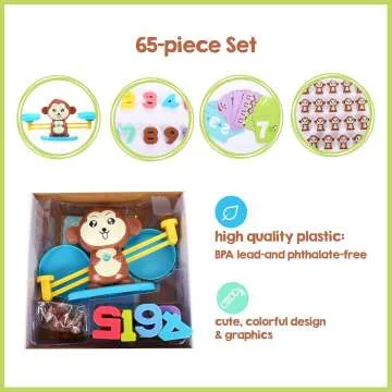 Monkey Balance Math Game for Kids - Fun Learning Toy