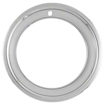 Set of 4 Durable 15" SS 3" Deep Wheel Trim Rings for Steel Wheels