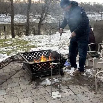 Superior 28-Inch Stainless Steel Fire Tongs Grabber