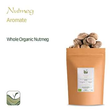 Organic Whole Nutmeg Spice from Ceylon – Rich Flavor