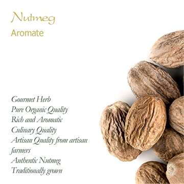 Organic Whole Nutmeg Spice from Ceylon – Rich Flavor