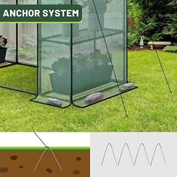 Walk-in Greenhouse with 6 Shelves for Plant Care