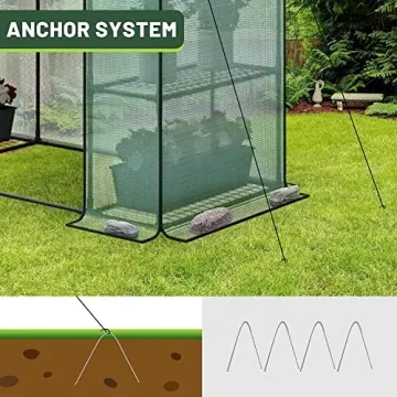 Walk-in Greenhouse with 6 Shelves for Plant Care