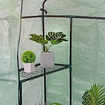Walk-in Greenhouse with 6 Shelves for Plant Care