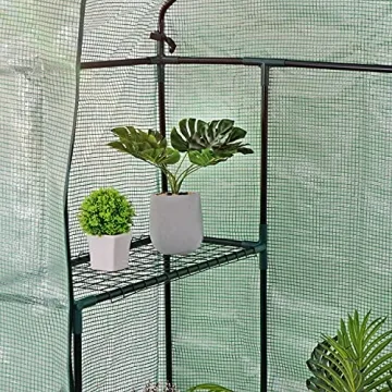 Walk-in Greenhouse with 6 Shelves for Plant Care