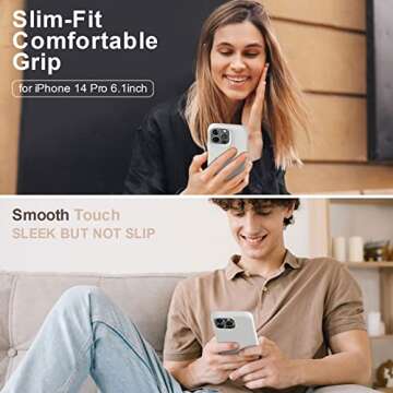 Vooii Shockproof iPhone 14 Pro Case - Upgraded Silicone & Soft Lining