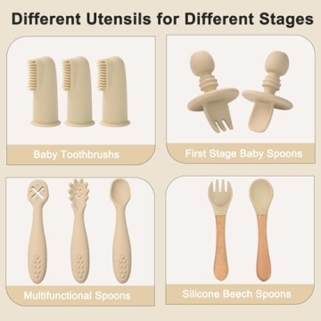14-Piece Silicone Baby Feeding Set for Easy Mealtimes