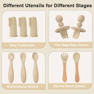 14-Piece Silicone Baby Feeding Set for Easy Mealtimes
