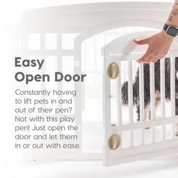 IRIS USA Customizable 24" 2-Panel Dog Playpen Add-On