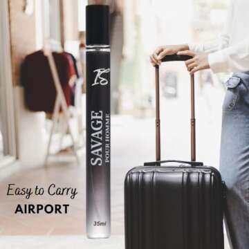 INSPIRE SCENTS IS Savage for Men - 3.4 Fl Oz + Travel Spray 35ml Cologne | Impression of Sauvage | Masculine Scent for Daily Use (Pack of 2)