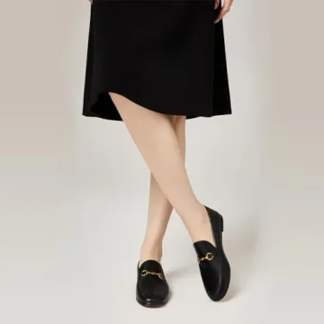 Vertundy Women's Stylish Leather Loafers for Comfort