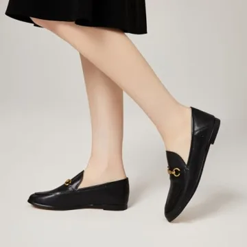 Vertundy Women's Stylish Leather Loafers for Comfort