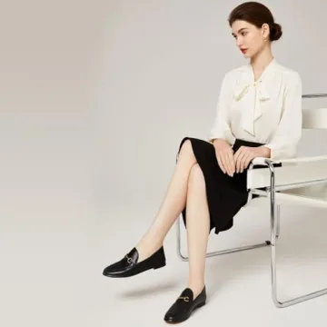 Vertundy Women's Stylish Leather Loafers for Comfort