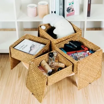 Cube Stackable Storage Bins for Home Organization