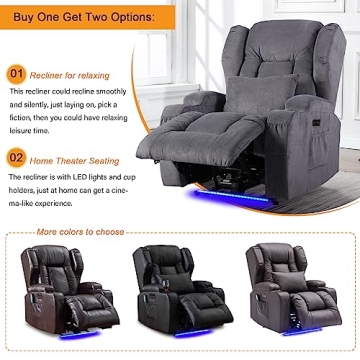 Comfort & Elegance Oprisen Recliner Chair Set for Entertainment