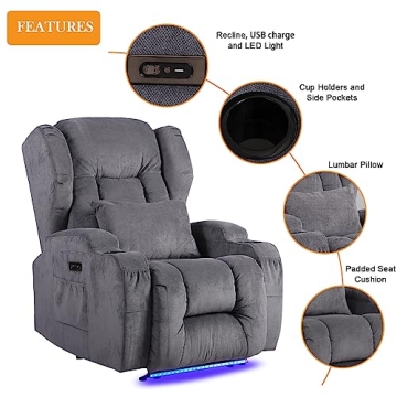 Comfort & Elegance Oprisen Recliner Chair Set for Entertainment