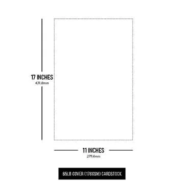 Premium Aged Parchment Recycled Paper | 11x17 | 50 Sheets