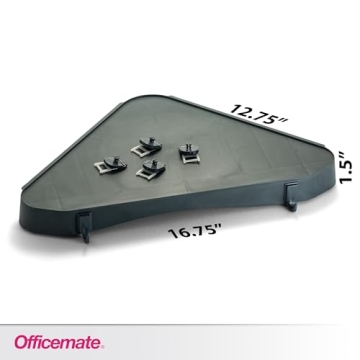 Corner Shelf in Slate Gray - Space Saver Solution