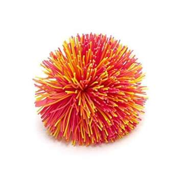 Basic Fun Koosh Ball Sensory Fidget Special Needs Educational Natural Latex (Pink/Yellow)