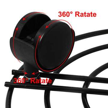 Homend Black Metal Plant Caddy with Wheels,Heavy Duty Iron Potted Plant Flower Stand Trolley Caddy with Swivel Casters Indoor Outdoor Home Garden Tools (2, 10inch(25cm))