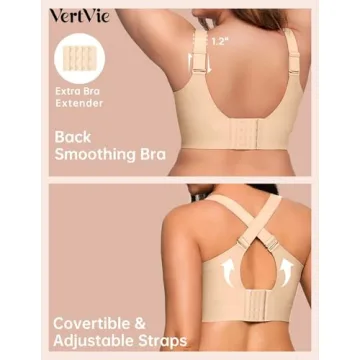 Vertvie Wireless Push Up Bra for Full Support & Comfort