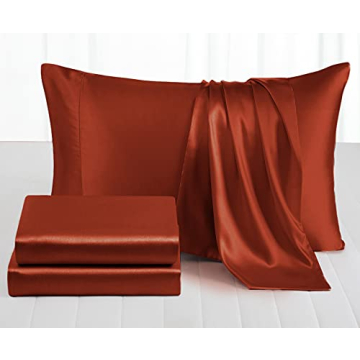 Luxurious RUDONG M Queen Size Satin Sheet Set