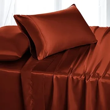 Luxurious RUDONG M Queen Size Satin Sheet Set