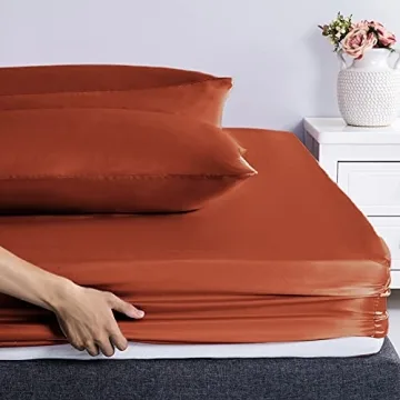 Luxurious RUDONG M Queen Size Satin Sheet Set