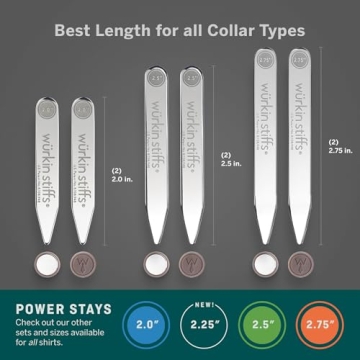 Würkin Stiffs Magnetic Collar Stay Set with Travel Case