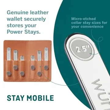 Würkin Stiffs Magnetic Collar Stay Set with Travel Case