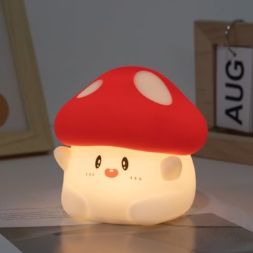 Rytinazzz Cute Mushroom Night Light - Dimmable LED Lamp for Kids