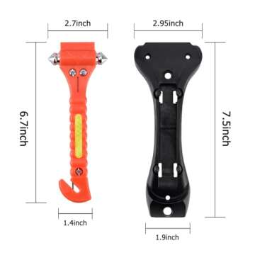MOTORBUDDY 2-Pack Car Safety Hammer - The Essential Emergency Escape Tool for Every Vehicle