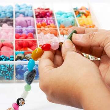 Juvale 3 Pack Plastic Stackable Bead Storage Container with 36 Grids & Removable Dividers - Bead Organizer for Crafts, Jewelry and Earrings