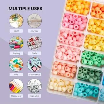 Juvale Stackable Bead Storage Box with 36 Compartments