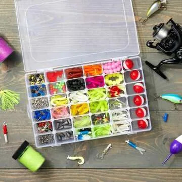 Juvale Stackable Bead Storage Box with 36 Compartments