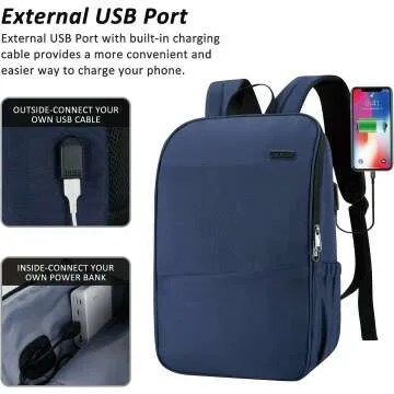 MAXTOP Laptop Backpack with USB Port for Travel