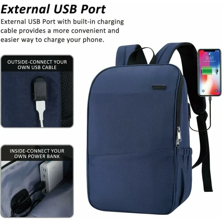 MAXTOP Laptop Backpack with USB Port for Travel