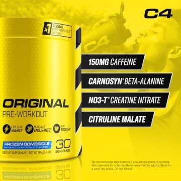 Cellucor C4 Original Pre Workout Powder - Energy & Strength Booster