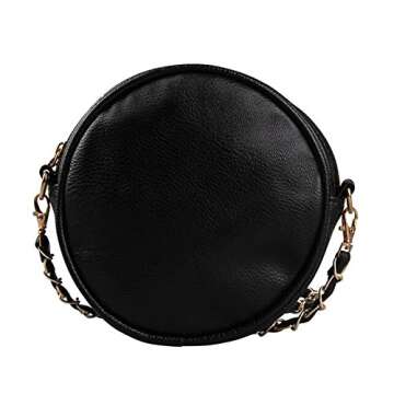 ZENTEII Women Faux Synthetic Leather Mini Shoulder Bag