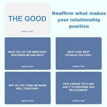 UNPACK THAT Conversation Cards Couples Game - Deep Relationship Questions for Couples, Families & Friends | 125 Cards for Communication & Intimacy Building