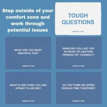 UNPACK THAT Conversation Cards Couples Game - Deep Relationship Questions for Couples, Families & Friends | 125 Cards for Communication & Intimacy Building