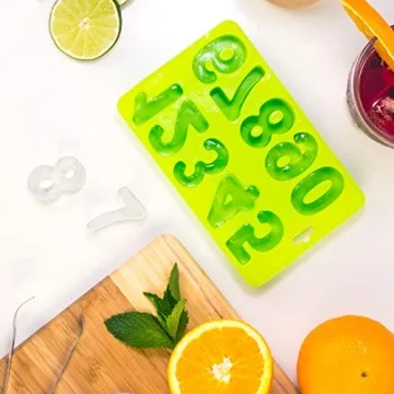 Creative HIC Kitchen Numbers Ice Cube Tray for Fun Treats