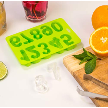 Creative HIC Kitchen Numbers Ice Cube Tray for Fun Treats