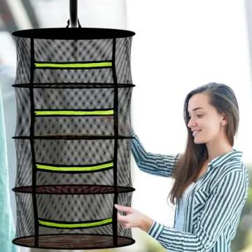 MEKOLIFE Herb Drying Rack - 8 Layers with Accessories