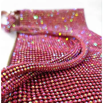 Rhinestone Hobo Bag - Sparkly Evening Handbag for Parties