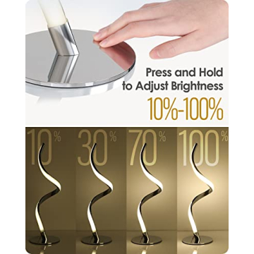 Modern Touch Control LED Bedside Lamp 2 Pack