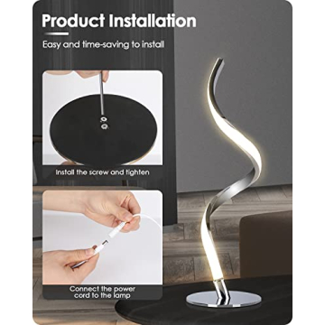 Modern Touch Control LED Bedside Lamp 2 Pack