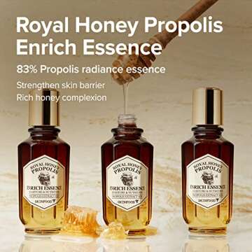SKINFOOD Royal Honey Propolis Enrich Essence - 63% Black Bee Propolis & 10% Royal Jelly Extract Face...